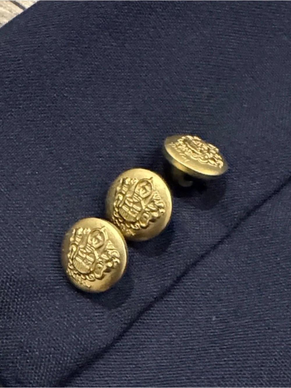 Janie and Jack Navy Blazer with Gold Buttons